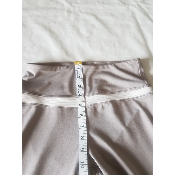 Danskin Womens Leggings Sz Small Mid Rise Mesh Logo Gray Activewear Workout - Picture 12 of 14